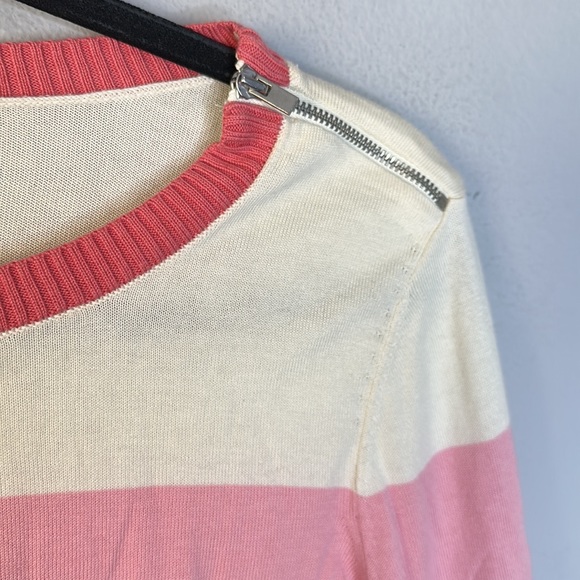 Talbots Multicolored Striped Boat Neck Long Sleeve Sweater M - Picture 3 of 6